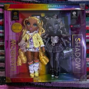 NIB🩵Sunny Madison and Luna Madison Rainbow High Dolls